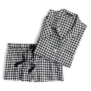 J. Crew Gingham short PJ set
